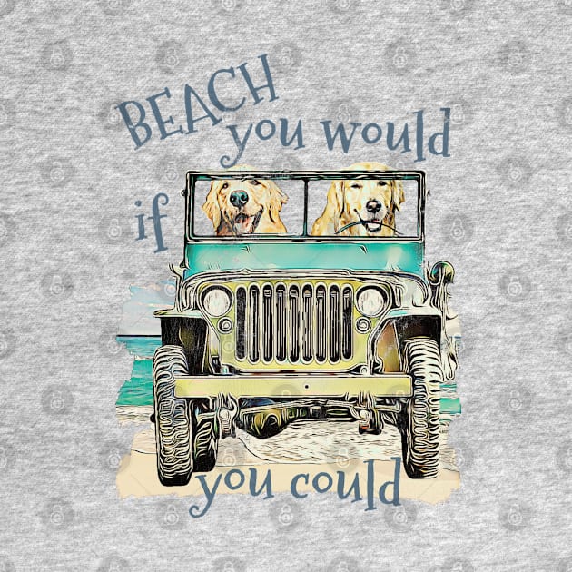 Beach you would Vintage-Look by Witty Things Designs